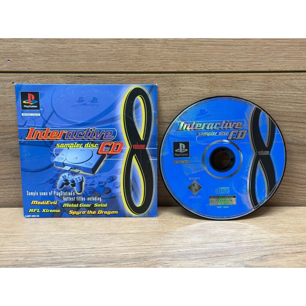 PlayStation Interactive Sampler Disc CD Vol. 8 PS1 1998 Demo w/ Sleeve - Tested
